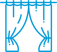 Függöny leszedés és visszahelyezés